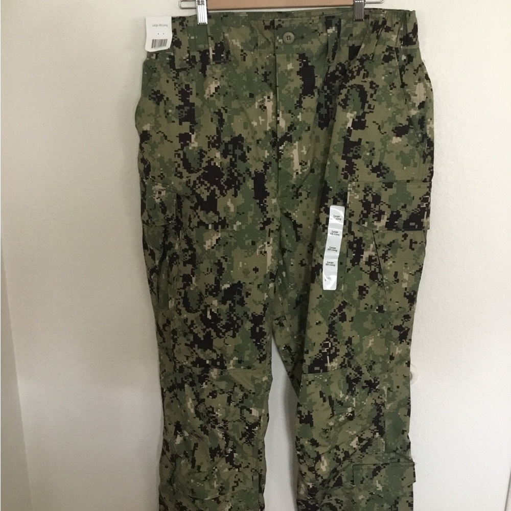US navy nwu type iii green digital trousers size large XX Long new with tags